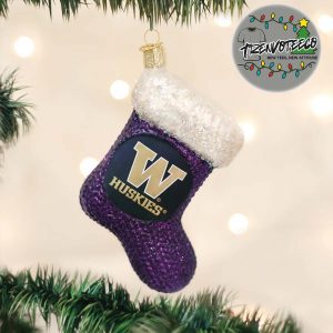 Washington Huskies Stocking NCAA Gifts For Fan Christmas Tree Decorations Ornament