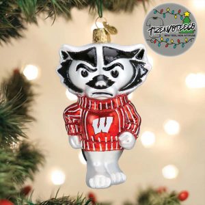 Wisconsin Badgers Bucky NCAA Gifts For Fan Christmas Tree Decorations Ornament