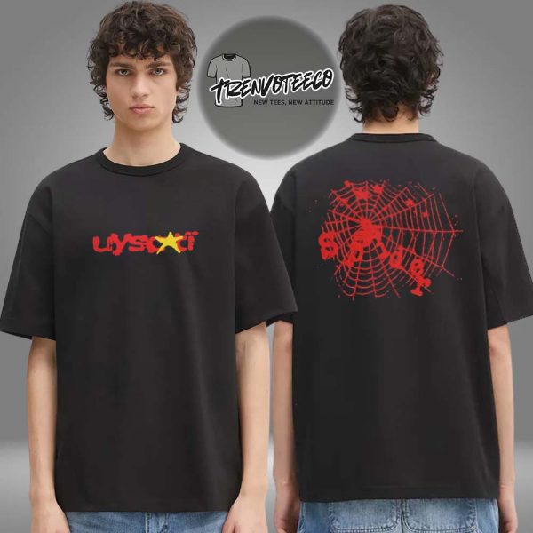 Young Thug Merch Uy Scuti x Sp5der Red Logo Two Sided Unisex T-Shirt