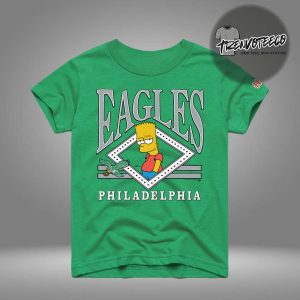 Youth Homage x The Simpsons Kelly Green Philadelphia Eagles Unisex T-Shirt