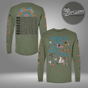 ACL Music Festival 2025 Merch Poster Lineup Long Sleeve Tee