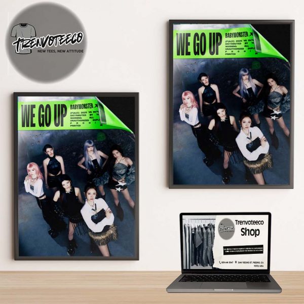 Baby Monster Merch Poster 2nd Mini Album We Go Up We Ver Home Decor Poster Canvas