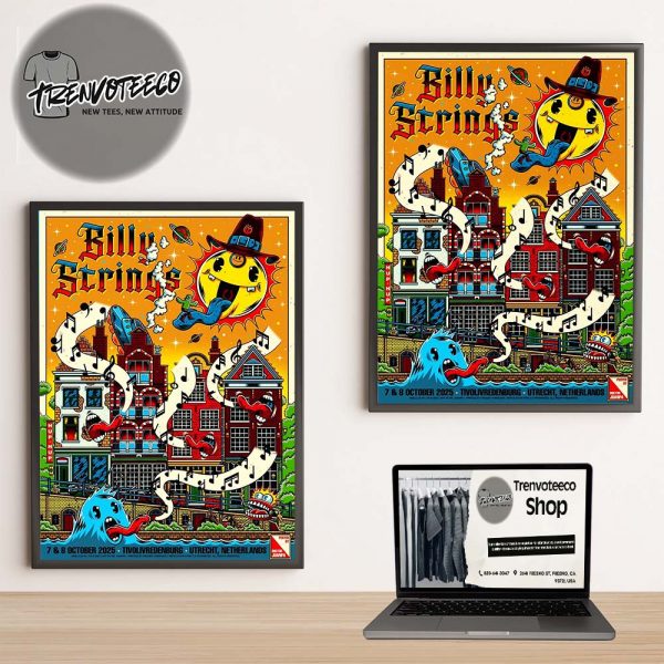 Billy Strings At Tivolivredenburg In Utrecht Netherlands On 7 8 2025 Art By Dr Juanpa Home Decor Poster Canvas