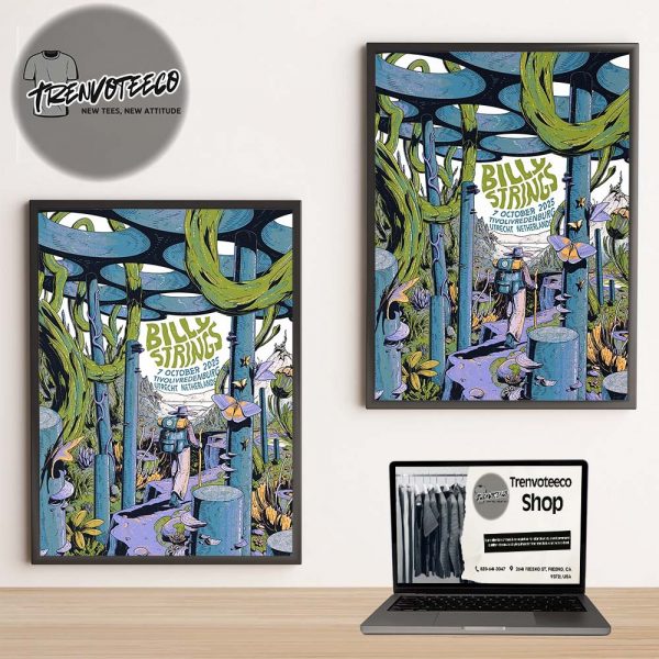 Billy Strings Night 1 At Tivolivredenburg In Utrecht Netherlands On 7 2025 Home Decor Poster Canvas
