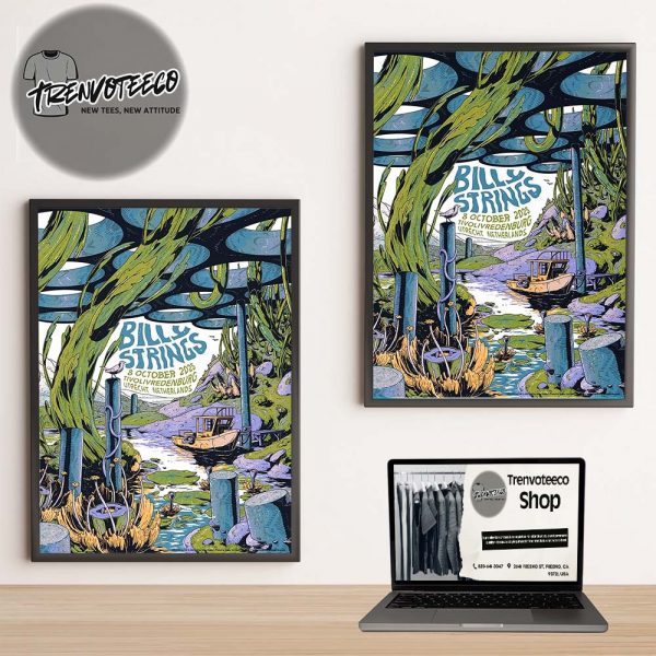 Billy Strings Night 2 At Tivolivredenburg In Utrecht Netherlands On 8 2025 Home Decor Poster Canvas