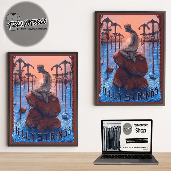 Billy Strings Poster Show At Poolen In Copenhagen Denmark On October 5 2025 Home Decor Poster Canvas