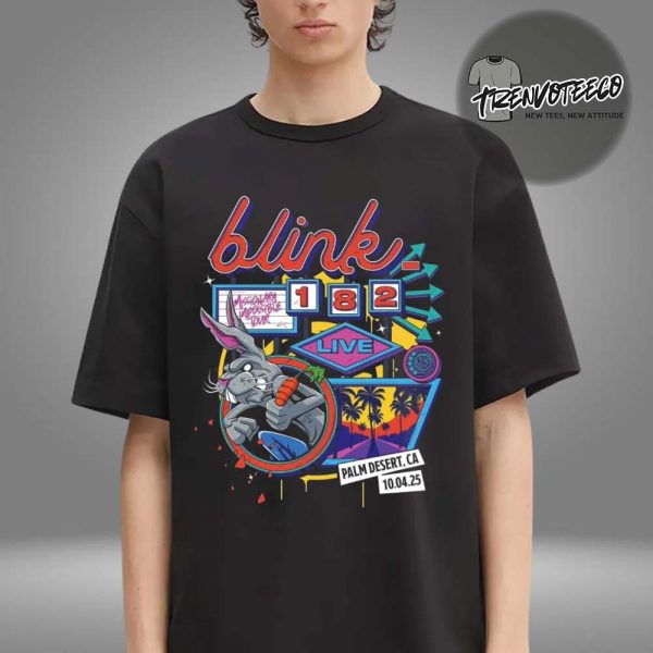 Blink 182 Missionary Impossible Tour At Acrisure Arena In Palm Desert CA On October 4 2025 Unisex T-Shirt