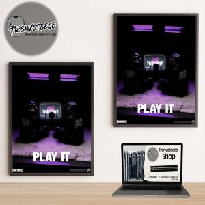 Daft Punk x Fornite Merch Play It Home Decor Poster Canvas