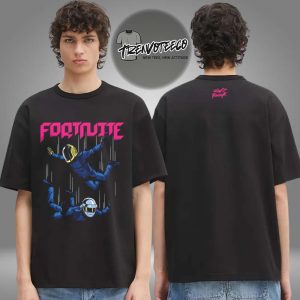 Daft Punk x Fornite Merch Youth Logo Two Sided Unisex T-Shirt