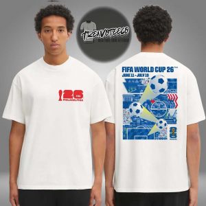 Fifa World Cup 26 Philadelphia Host City Poster Two Sided Unisex T-Shirt