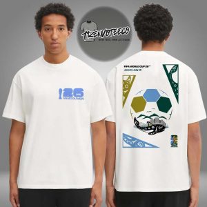Fifa World Cup 26 Vancouver Host City Poster Two Sided Unisex T-Shirt