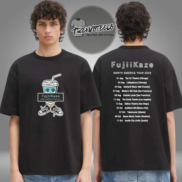 Fujii Kaze North America Tour 2025 Merch Drink Two Sided Unisex T-Shirt