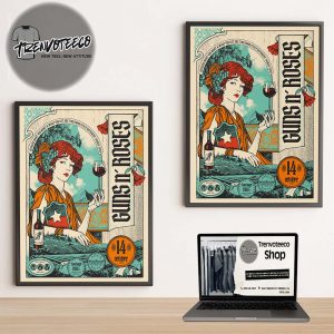 Guns N Roses At Estadio Nacional In Santiago CL On October 14 2025 Home Decor Poster Canvas