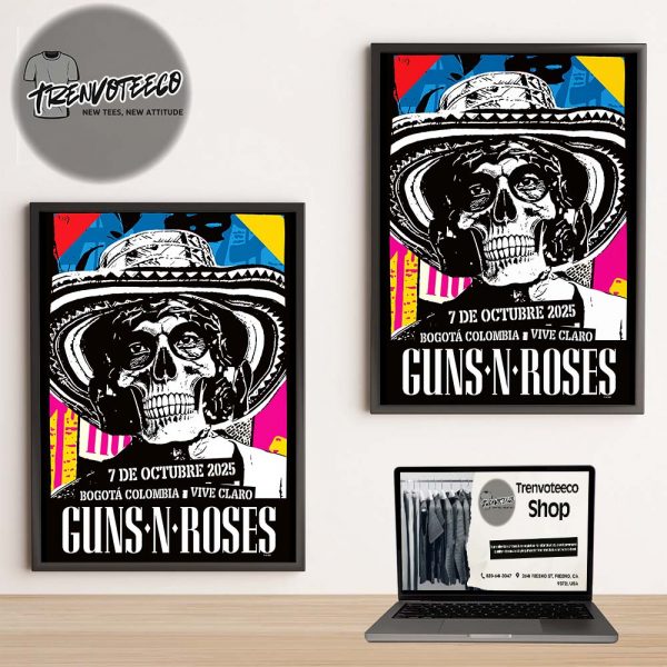 Guns N Roses At Vive Claro In Bogota Colombia On October 7 2025 Home Decor Poster Canvas