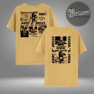 Guns N Roses Merch Live Era 87-93 Two Sided Unisex T-Shirt