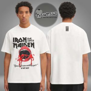 Iron Maiden Merch Fc Exclusive You Ain’t Seen Nothing Yet 1975 Two Sided Unisex T-Shirt