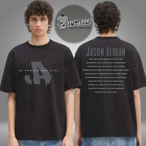 Jason Aldean Merch 30 Number One Hits Two Sided Unisex T-Shirt
