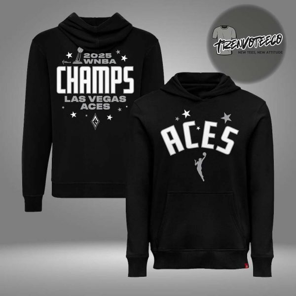 Las Vegas Aces 2025 WNBA Finals Champions Victory Two Sided HoodieShirt