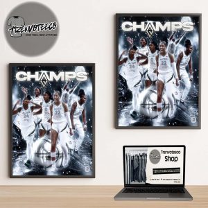 Las Vegas Aces Win The 2025 WNBA Champs Three Of A Kind Home Decor Poster Canvas