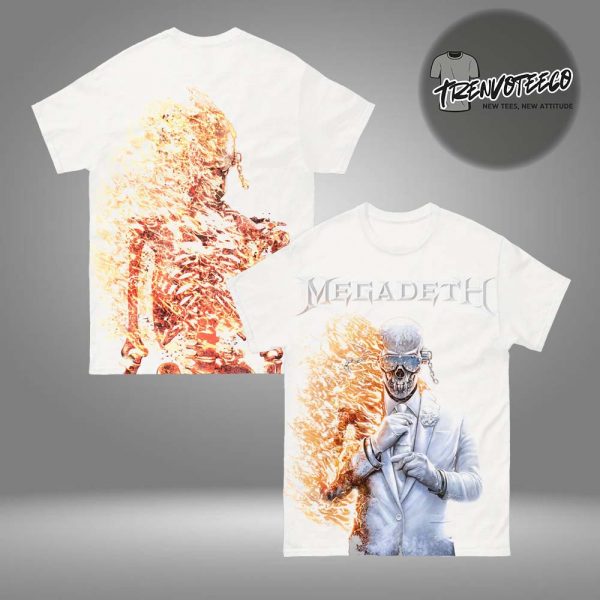 Megadeth Merch Flame Vic Jumbo Unisex T-Shirt