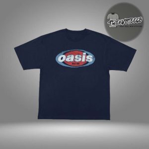 Oasis Merch Tokyo JP Live 25 Tour At Tokyo Dome On October 25 26 2025 Logo Navy Unisex T-Shirt