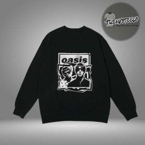 Oasis Merch Tokyo JP Live 25 Tour At Tokyo Dome On October 25 26 2025 Paper Cut Out Photo Unisex SweatShirt