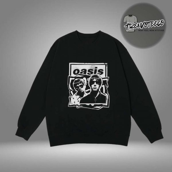 Oasis Merch Tokyo JP Live 25 Tour At Tokyo Dome On October 25 26 2025 Paper Cut Out Photo Unisex SweatShirt