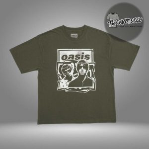 Oasis Merch Tokyo JP Live 25 Tour At Tokyo Dome On October 25 26 2025 Paper Cut Out Photo Unisex T-Shirt