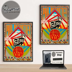 Paul McCartney Merch Got Back 2025 Tour At Casey’s Center In Des Moines On October 14 2025 Home Decor Poster Canvas