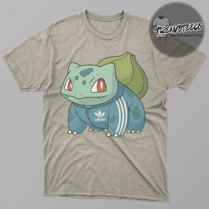 Pokemon x Adidas Collaboration Celebration 30th Anniversary Bulbasaur Unisex T-Shirt