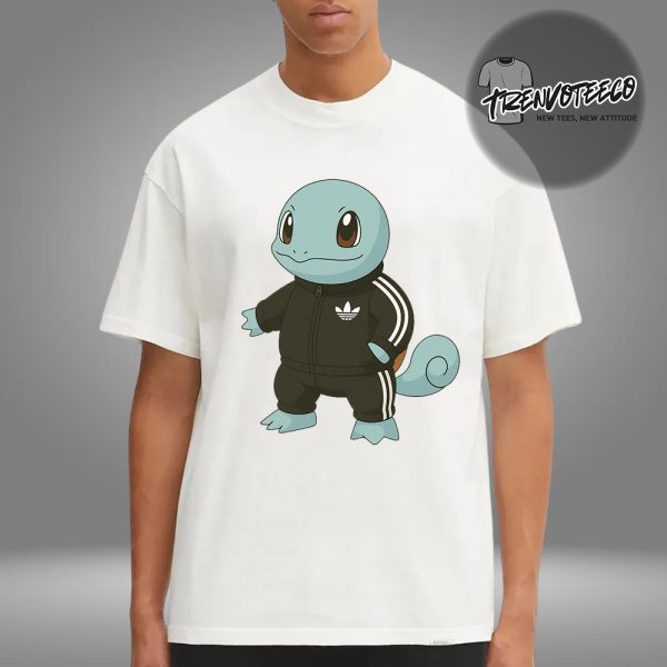 Pokemon x Adidas Collaboration Celebration 30th Anniversary Squirtle Unisex T-Shirt