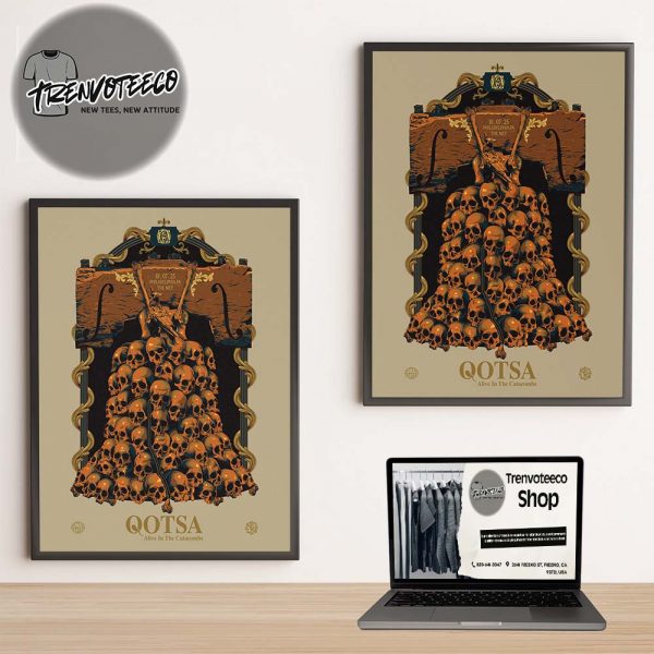 Queens Of The Stone Age Alive In The Catacombs At The Met In Philadelphia PA On October 7 2025 Home Decor Poster Canvas
