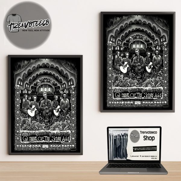 Queens Of The Stone Age Alive In The Catacombs At Toronto ON On October 5 2025 Home Decor Poster Canvas