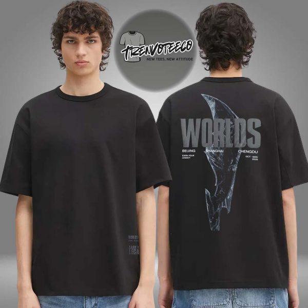 Riots Game Merch Worlds 2025 Glaive Two Sided Unisex T-Shirt