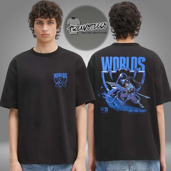 Riots Game Merch Worlds 2025 Xin Zhao Two Sided Unisex T-Shirt