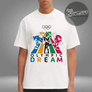 Sonic x Olympic Collab Olympic Dream Run For The Rings Unisex T-Shirt