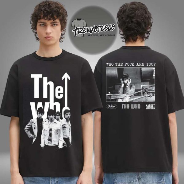 The Who x Market Studio Merch Exclusive Black And White Photography Two Sided Unisex T-Shirt
