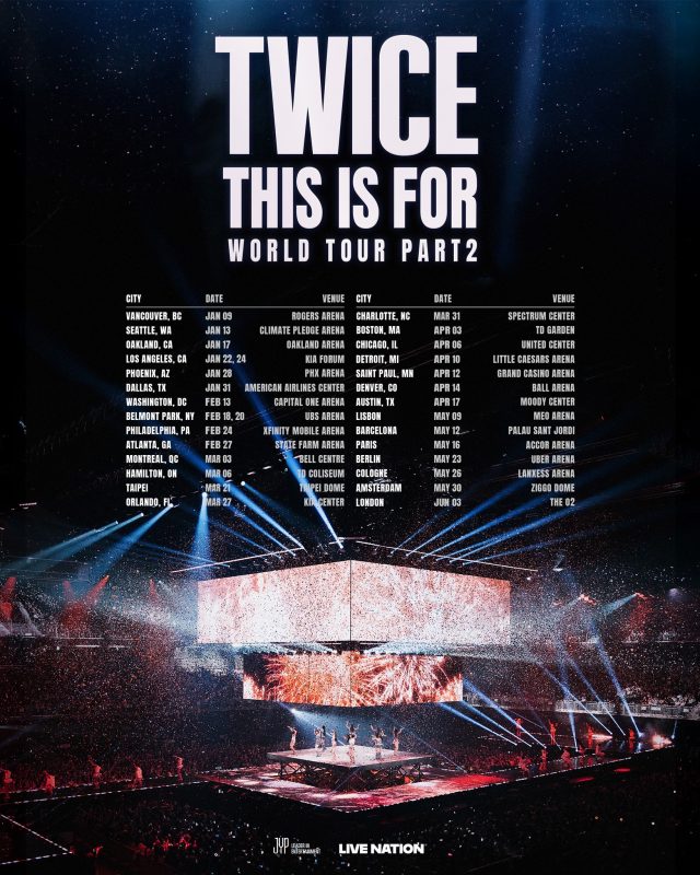 Twice This Is For Wourld Tour Is Coming To Taipei , North America, Europe, and the UK next year!